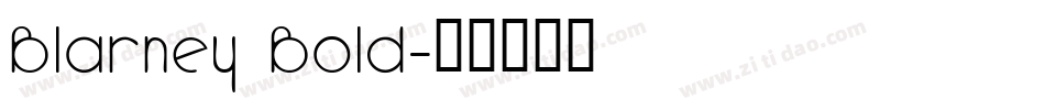 Blarney Bold字体转换